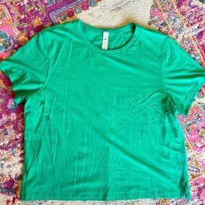 Lululemon Classic Fit Cotton-Blend Tshirt in Kelly Green
